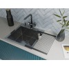Смеситель Omoikiri Hotaru-GM-WH: латунь, вороненая сталь, белый - стиль и качество для вашей кухни