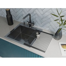 Смеситель Omoikiri Hotaru-GM-WH 33746 латунь/вороненая сталь/белый 293мм