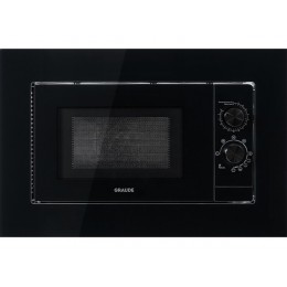 СВЧ-печь GRAUDE MWG 38.0 SB 60 см, черная, стекло/нерж. сталь, 20 л, 0.7 кВт, A, SKU 36646