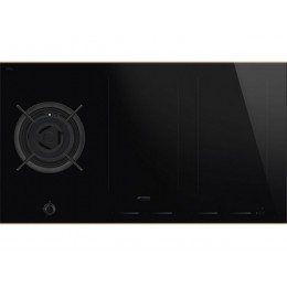 Варочная панель SMEG PM6954R 90 см, комбинированная, 7.4 кВт, 1 газовая + 4 индукционные зоны, SKU 28149