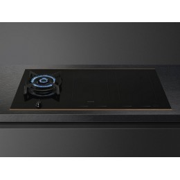Варочная панель SMEG PM6954R 90 см, комбинированная, 7.4 кВт, 1 газовая + 4 индукционные зоны, SKU 28149