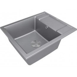 Мойка Paulmark Flugen 50-600 PM216050-GRM, гранит, 600x500 мм, врезная, с крылом, SKU 23851