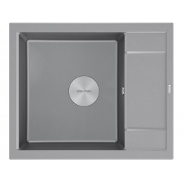 Мойка Paulmark Flugen 50-600 PM216050-GRM, гранит, 600x500 мм, врезная, с крылом, SKU 23851