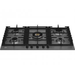 Варочная панель Bertazzoni P905CMODNE 90 см, газовая, матовый черный, нержавеющая сталь, 5 конфорок, SKU 10152.