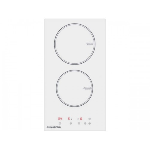 Варочная панель MAUNFELD CVI292WH - Индукционная, белая, 2 конфорки, современный дизайн