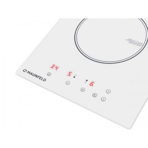 Варочная панель MAUNFELD CVI292WH - Индукционная, белая, 2 конфорки, современный дизайн