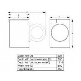 Сушильная машина Gorenje DG69D, 9 кг, Wi-Fi, конденсационная, 15 программ, SKU 35854