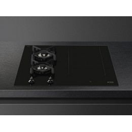 Варочная панель SMEG PM6643R 65 см, черная, стеклокерамика, 4 зоны, 28055