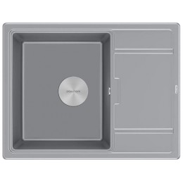 Мойка Paulmark Flugen 50-650 PM216550-GRM, гранит, 650x500 мм, SKU 23757