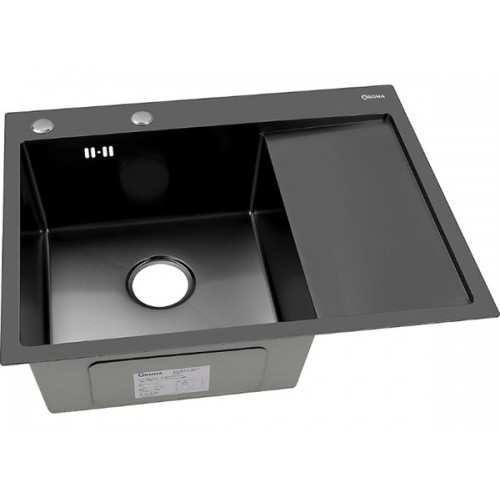 Мойка Arona ARS 650.505 L BLACK (чаша слева) черный