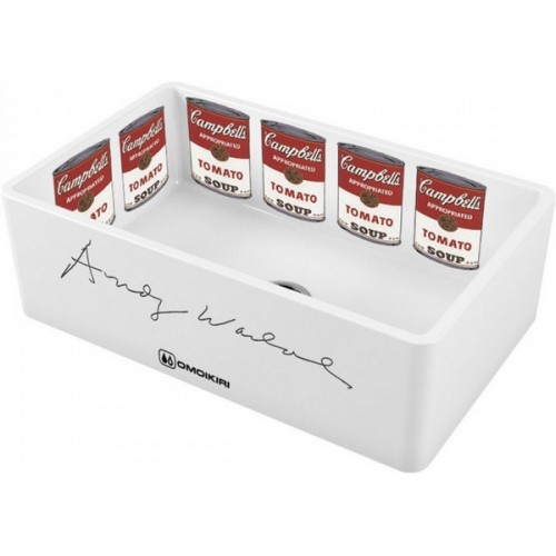 Мойка Omoikiri Mikura 76-Warhol Natceramic белая (4993025) - Элегантность и Функциональность для Вашей Кухни