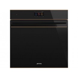Духовой шкаф SMEG SO6604S4PNR 60 см, 68 л, пар, TFT-дисплей, черное стекло, SKU 29661