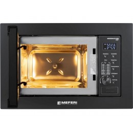 СВЧ-печь MEFERI MMO6020BK 29362 встраиваемая 60 см, черный, 20 л, 1300 Вт, гриль