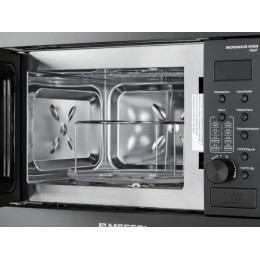 СВЧ-печь MEFERI MMO6020BK 29362 встраиваемая 60 см, черный, 20 л, 1300 Вт, гриль