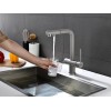 Смеситель Paulmark Serpentine Se213222-DG в графите - стиль и качество для вашей кухни