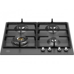 Варочная панель Bertazzoni P604LHERNE газовая 60 см, матовый черный, 4 конфорки, чугун. SKU 24768.