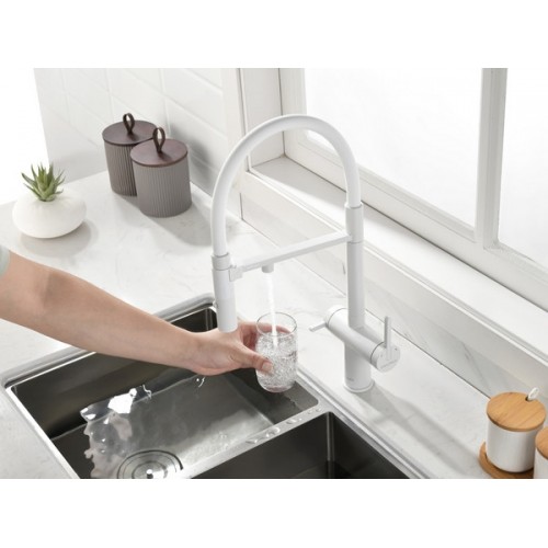 Смеситель Paulmark Gravity GR213888-WH в белом матовом цвете - идеальный выбор для вашего интерьера