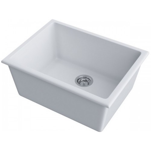 Мойка Omoikiri Okinoshima 61-U/I-WH Natceramic, белая – купить по выгодной цене