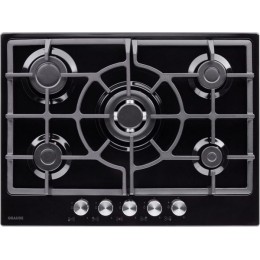 Варочная панель GRAUDE GS 70.1 SM газовая 5 конфорок, чугун, черная, SKU 17472