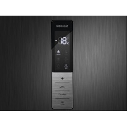 Морозильная камера MAUNFELD MFFR185SB, 382л, A++, 70 см, черная сталь, No Frost, 33373