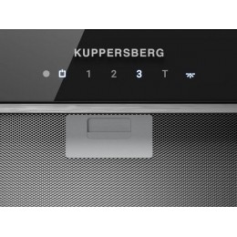 Вытяжка Kuppersberg INNOVA V 60 Black, 26474, 1300 м3/ч, полновстраиваемая, черное стекло, 4 скорости