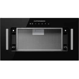 Вытяжка Kuppersberg INNOVA V 60 Black, 26474, 1300 м3/ч, полновстраиваемая, черное стекло, 4 скорости