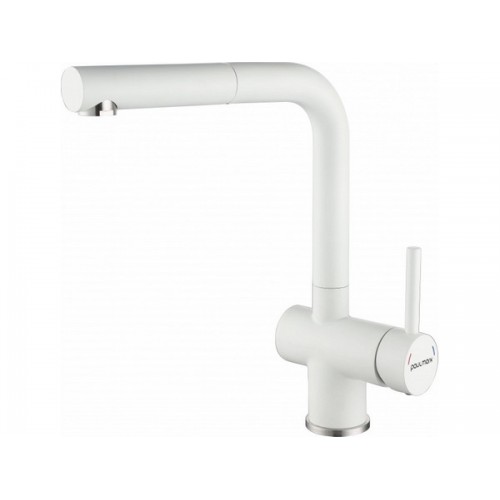 Смеситель Paulmark Dosse Do214418-WH (431) белый матовый - стиль и качество для вашей кухни