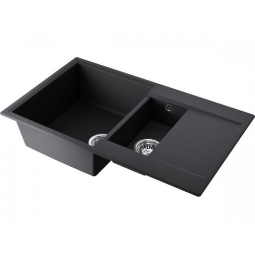 Мойка Omoikiri Daisen 86-2-BL Artgranit/черный (4993477)