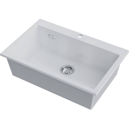 Мойка Omoikiri Omishima 76-WH Glossy Natceramic/белый глянцевый (4997483)