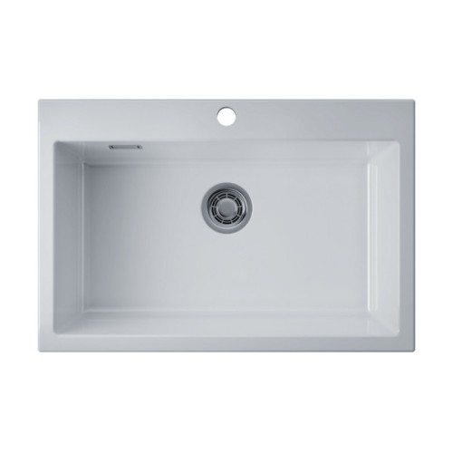 Мойка Omoikiri Omishima 76-WH Glossy Natceramic/белый глянцевый (4997483)