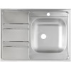 Мойка Ukinox Иннова IND800.600 -6C 0R: Качественная и Стильная Решение для Вашей Кухни