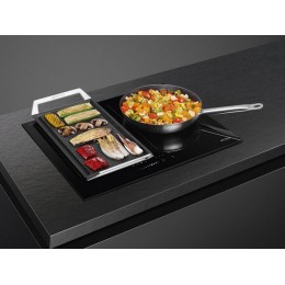 Варочная панель SMEG SIM3644D 60 см, индукционная, черная, 4 зоны, 7400 Вт, сенсорное управление, таймер, защитные функции, SKU 33685.