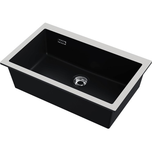Мойка Omoikiri Omishima 76-U-BL Matt Natceramic/черный матовый (4997517)