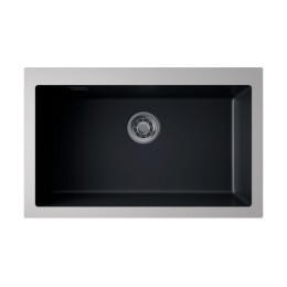 Мойка Omoikiri Omishima 76-U-BL Matt Natceramic/черный матовый (4997517)