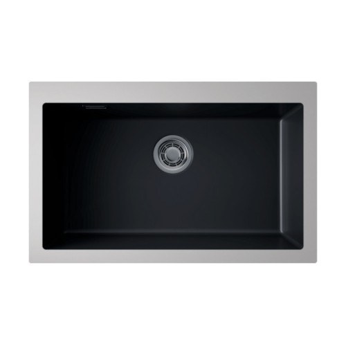 Мойка Omoikiri Omishima 76-U-BL Matt Natceramic/черный матовый (4997517)
