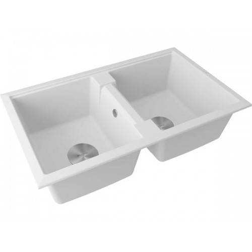 Мойка Paulmark Tandem 80/2 PM238150-WH, белая - идеальное решение для вашей кухни