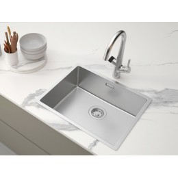 Мойка Paulmark Lassan 54 uni LA54-BS, нержавеющая сталь, 540x440x200 мм, 1 чаша, SKU 26090