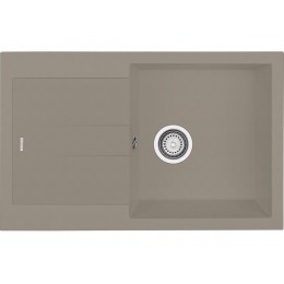 Мойка Longran Amanda AMG780.500 - 54 Truffle, 780x500 мм, гранит, врезная, 3 1/2 - SKU 28790