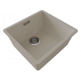 Мойка Florentina Мадена 400 песочный, 1 чаша, кварц, 440x420 мм, SKU 30493