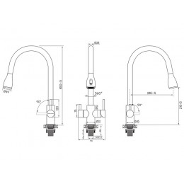 Смеситель Paulmark Lange La214212-BLM (418), черный