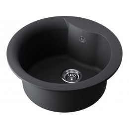 Мойка 34896 Omoikiri Yasugata 48R-BL Tetogranit 10мм Ø485мм черный