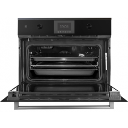 Духовой шкаф Kuppersbusch 32897, компактный 60 см, черное стекло, 10 программ, TFT-дисплей.