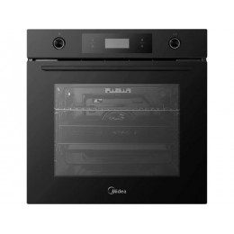 Духовой шкаф Midea MO78100CGB, 60 см, черное стекло, 70 л, 9 программ, A, 3000 Вт, SKU 26498