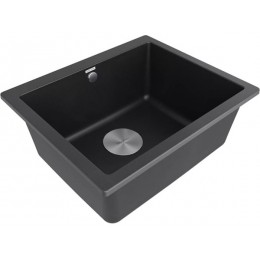Мойка Paulmark Gera 60 PM205546-BL, черный гранит, 600 мм, 550x460x200 мм, SKU 23799