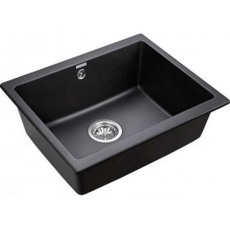 Мойка Paulmark Gera 60 PM205546-BL, черный гранит, 600 мм, 550x460x200 мм, SKU 23799