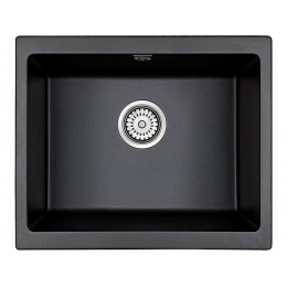 Мойка Paulmark Gera 60 PM205546-BL, черный гранит, 600 мм, 550x460x200 мм, SKU 23799