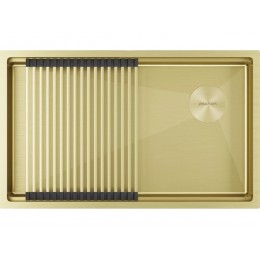 Мойка Paulmark 35900, 740x450 мм, нержавеющая сталь, 1 чаша, универсальная установка