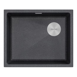 Мойка Paulmark Lumi 55uni 25701, гранит, 600 мм, слив в углу, R15.