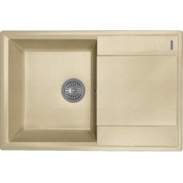 Мойка Florentina Консул 760, кварцевая, 1 чаша, с крылом, перелив, SKU 27701
