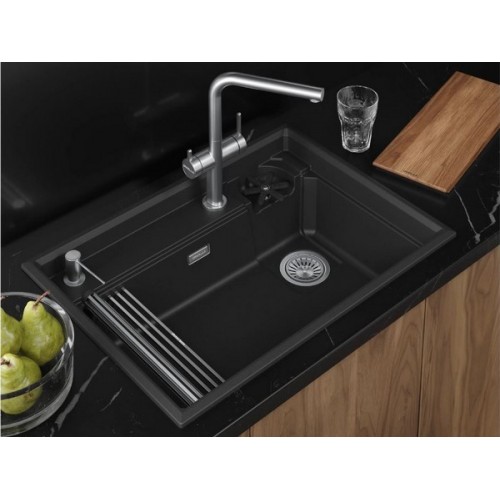 Мойка Granula KS-7308R черного цвета – стильное решение для вашей кухни
